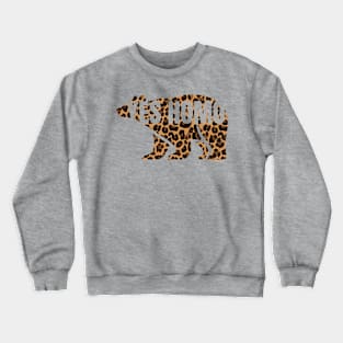 Yes Homo Leopard Print Bear | BearlyBrand Crewneck Sweatshirt